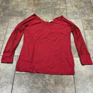🔥3/$42 w FREE SHIPPING🔥 Women's Red Long Sleeve Top
